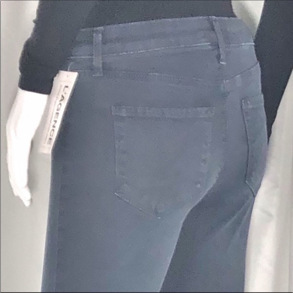 L’Agence Blue Ash Margot High Rise Skinny Crop Sz25 Zip Fly Button Close 5Pocket - Picture 10 of 16
